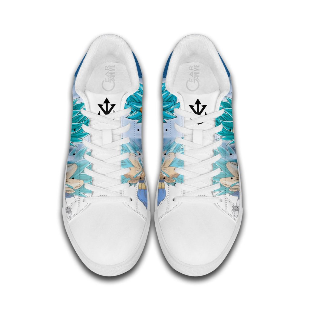Dragon Ball Vegeta Blue Skate Sneakers Custom Anime Shoes